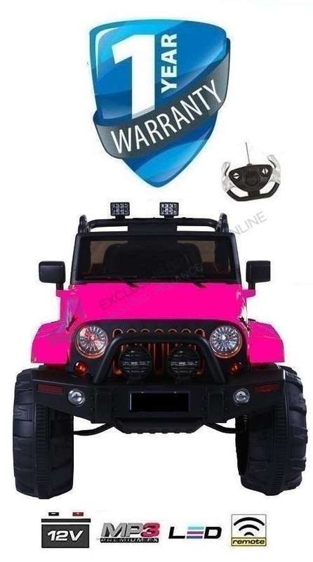 Kids Electric Ride On Car Jeep M - Pink
