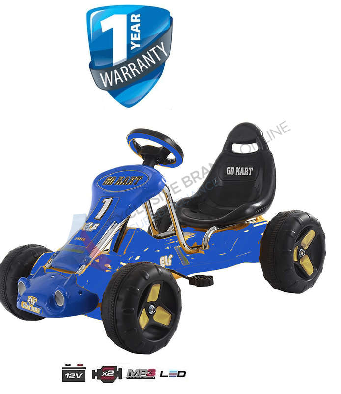 Kids Electric Ride On F1 2in1 Go Cart - Blue