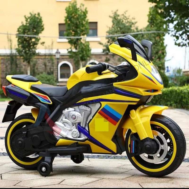 Kids Electric Ride On MSuperBike L - Yellow