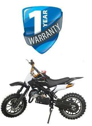 Petrol Ride On Mini Pit Bike 49 CC - White