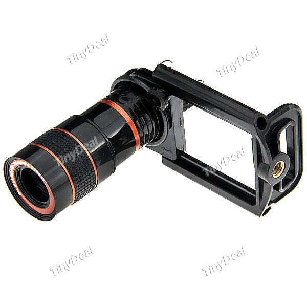 8X Zoom Telescope Monocular Camera Optical Lens for Mobile Phone with Adjusted Holder STS-509933