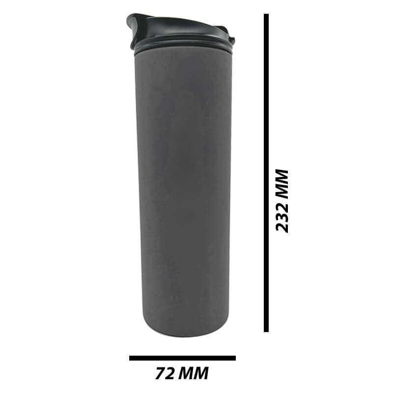 Grey Tall Skinny Tumbler 590ml (20oz) Skinny Double Wall Stainless Steel for Corporate Branded or...