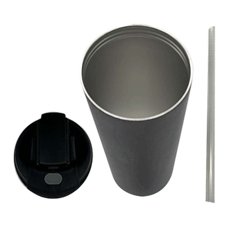Grey Tall Skinny Tumbler 590ml (20oz) Skinny Double Wall Stainless Steel for Corporate Branded or...