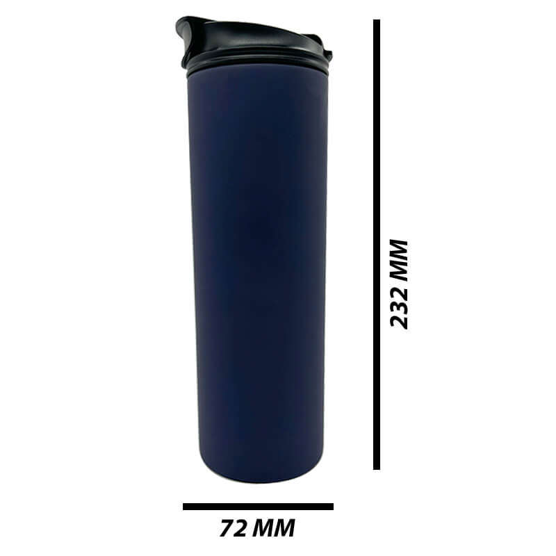 Navy Blue Tall Skinny Tumbler 590ml (20oz) Skinny Double Wall Stainless Steel for Corporate Brand...