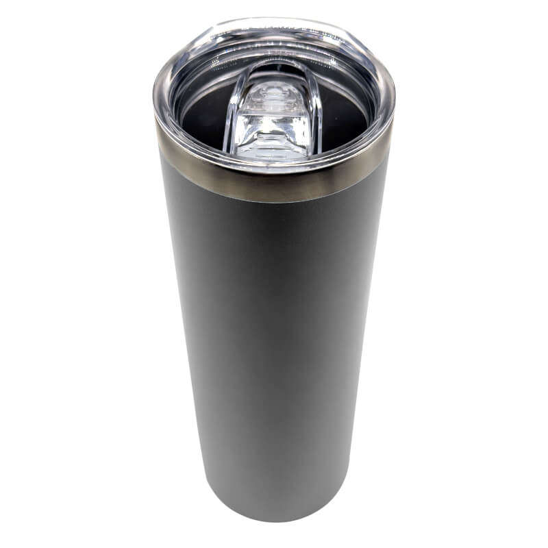 Grey Skinny Tumbler 590ml (20oz) Skinny Double Wall Stainless Steel for Corporate Branded or Pers...