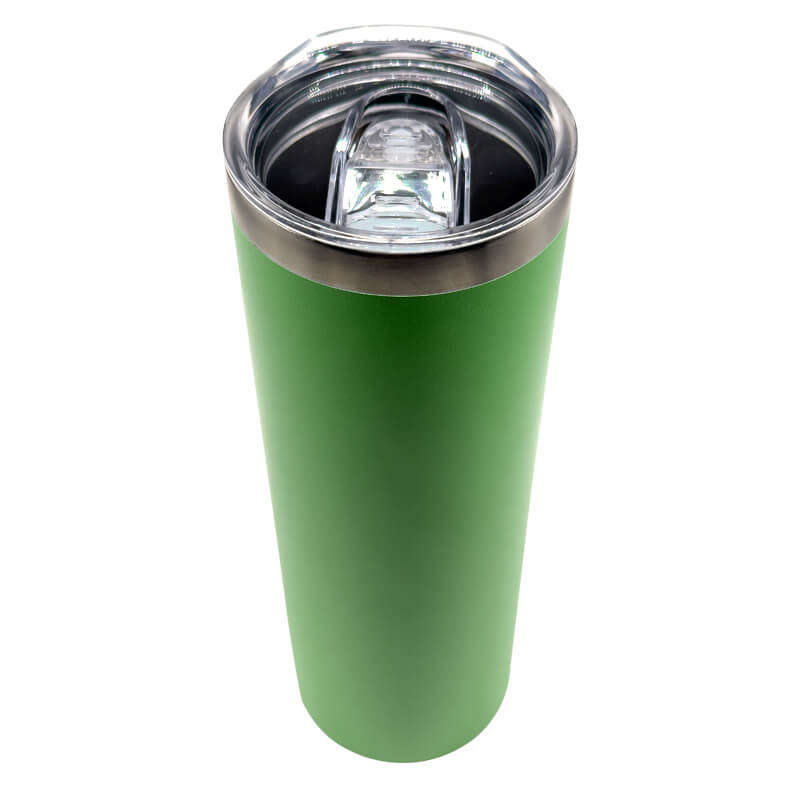 Lime Green Skinny Tumbler 590ml (20oz) Skinny Double Wall Stainless Steel for Corporate Branded o...