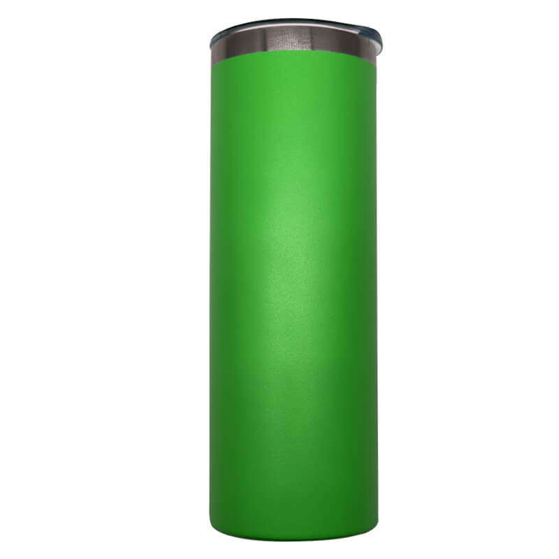 Lime Green Skinny Tumbler 590ml (20oz) Skinny Double Wall Stainless Steel for Corporate Branded o...