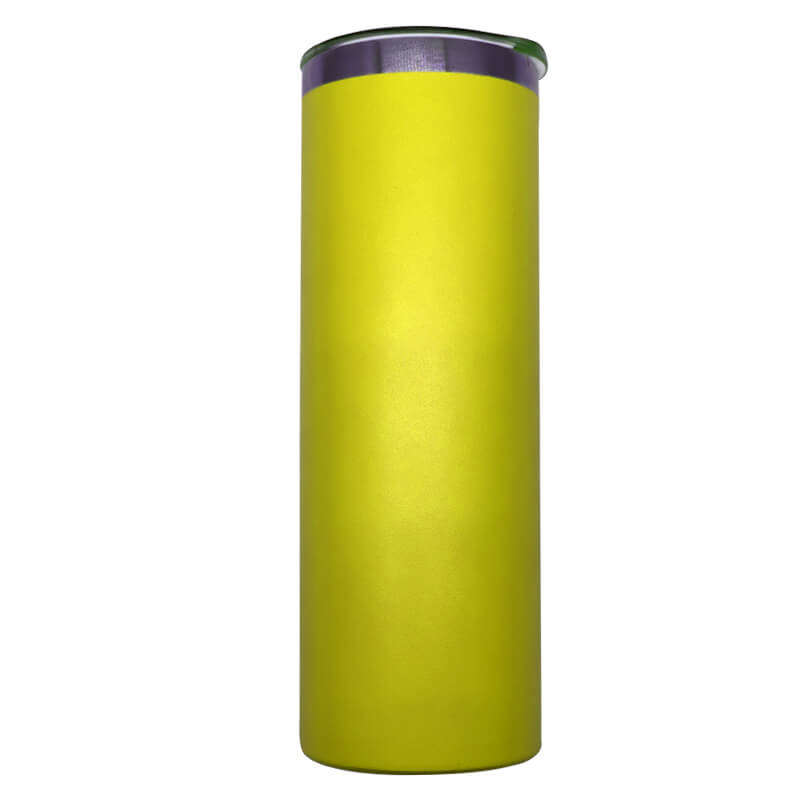 Yellow Skinny Tumbler 590ml (20oz) Skinny Double Wall Stainless Steel for Corporate Branded or Pe...