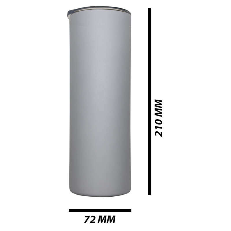 White Skinny Tumbler 590ml (20oz) Skinny Double Wall Stainless Steel for Corporate Branded or Per...