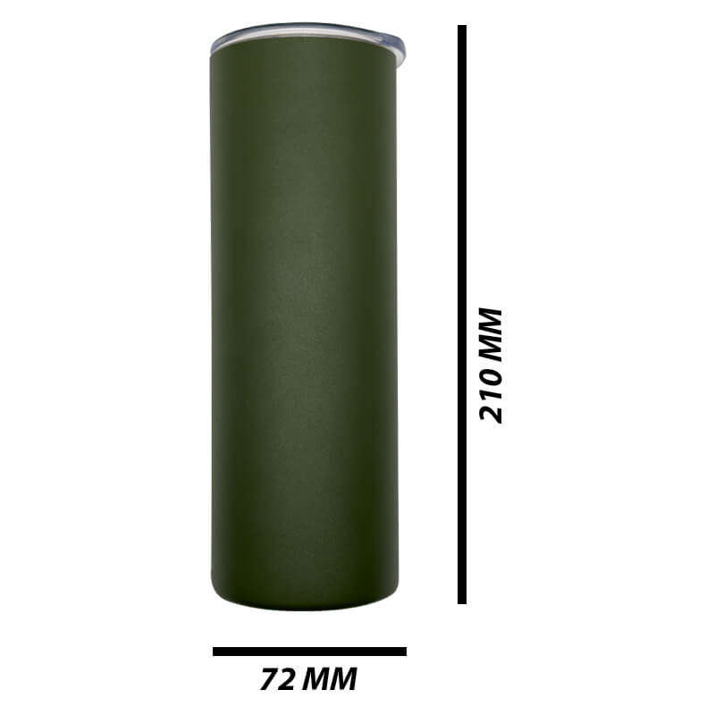 Camo Khaki Skinny Tumbler 590ml (20oz) Skinny Double Wall Stainless Steel for Corporate Branded o...
