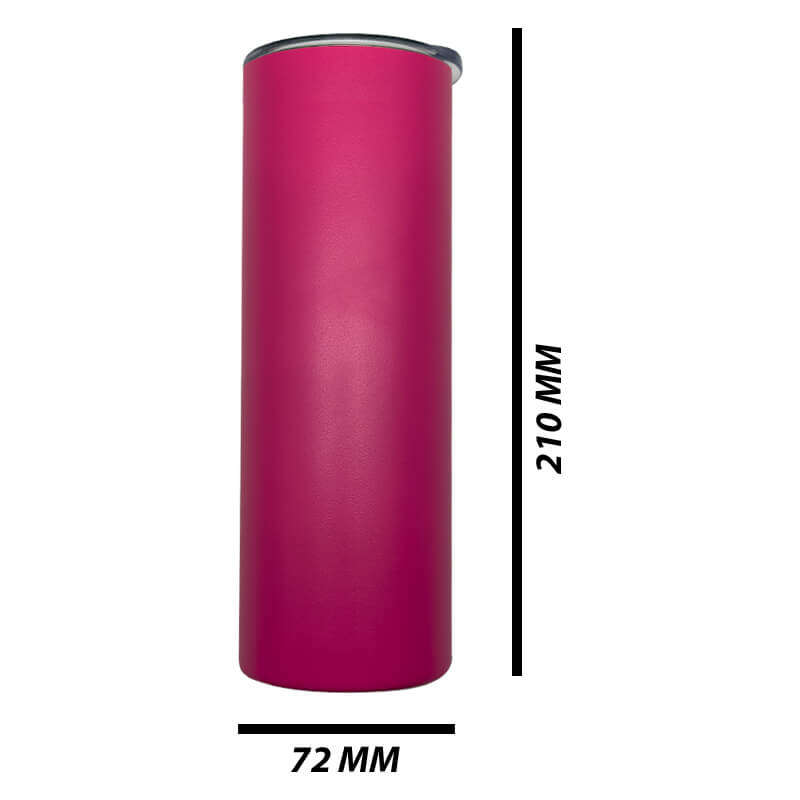 Pink Skinny Tumbler 590ml (20oz) Skinny Double Wall Stainless Steel for Corporate Branded or Pers...