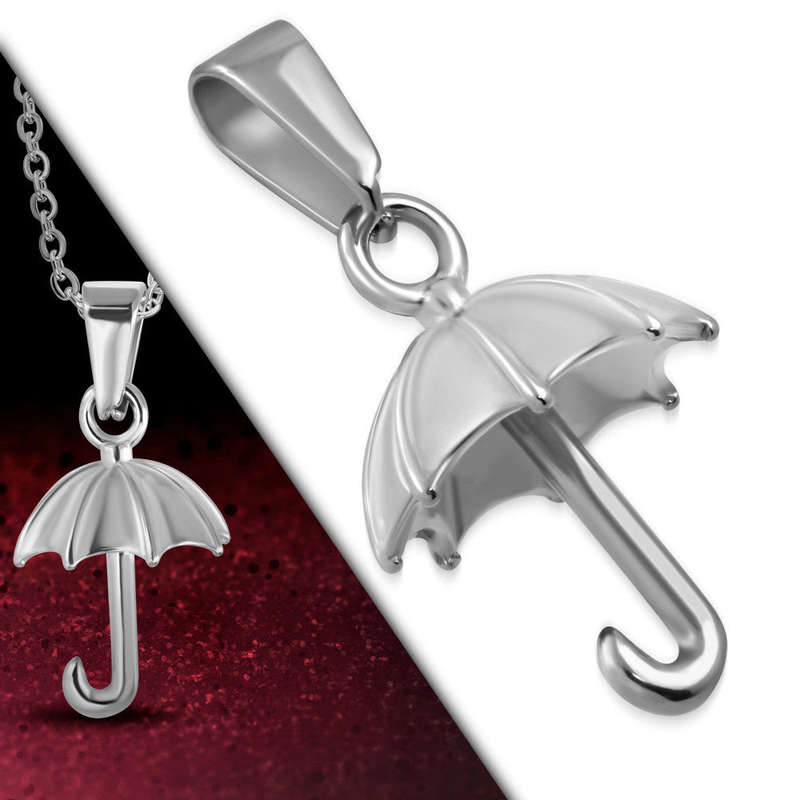 Stainless Steel Umbrella Charm Pendant