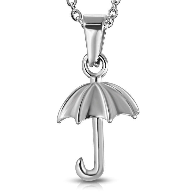 Stainless Steel Umbrella Charm Pendant