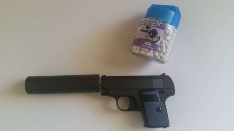 Airsoft Pistol G.9A BB Gun With Silencer