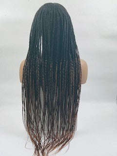 Premium Hand Braided ConRow Wig 18"