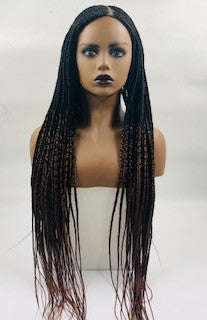 Premium Hand Braided ConRow Wig 18"