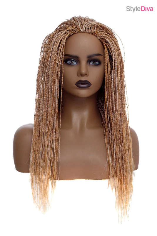 Premium Hand Braided Micro Twist Wigs 18" 30/White