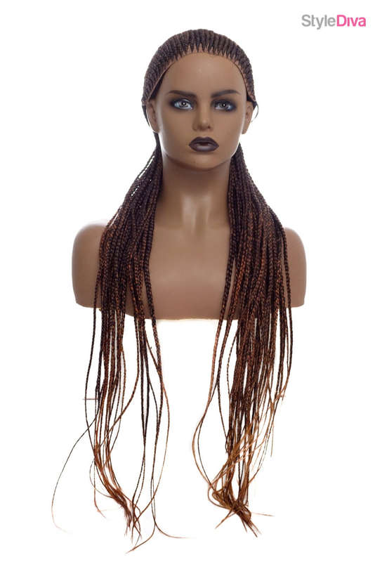 Premium Hand Braided ConRow Wig 18"