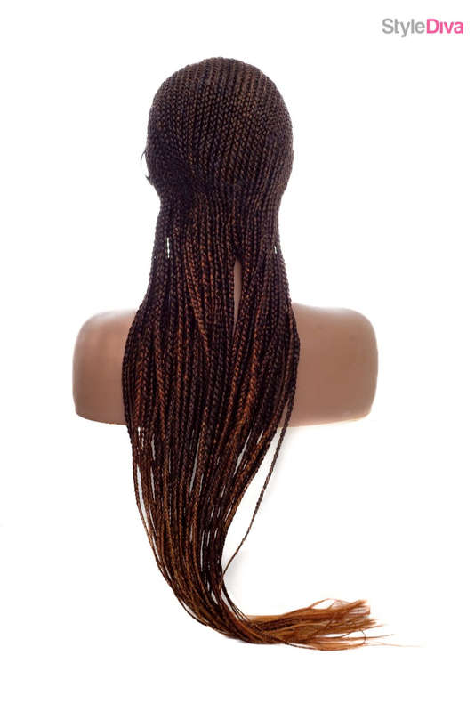 Premium Hand Braided ConRow Wig 18"