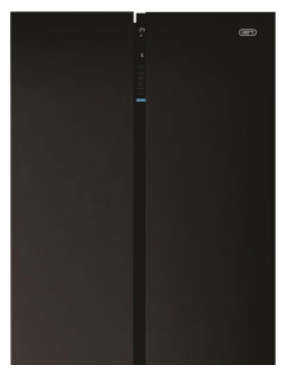 Defy 698L Side by side Black Glass Fridge Freezer DFF413
