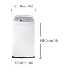 Samsung 9KG Toploader White WA90H4200SW