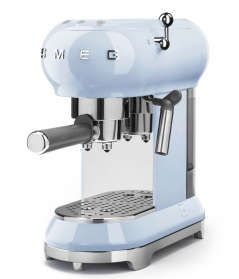 Smeg Retro Espresso Coffee Machine Pastel Blue ECF01PBEU