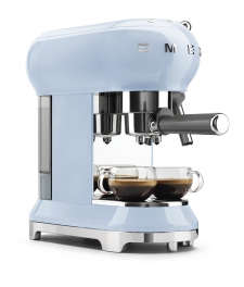 Smeg Retro Espresso Coffee Machine Pastel Blue ECF01PBEU
