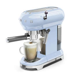 Smeg Retro Espresso Coffee Machine Pastel Blue ECF01PBEU