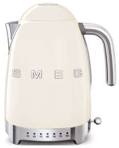 Smeg Variable Temperature Kettle 3D Various Colours KLF04 - Vintage Cream