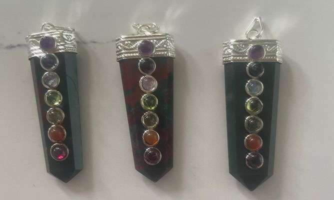 Bloodstone Chakra Pendant