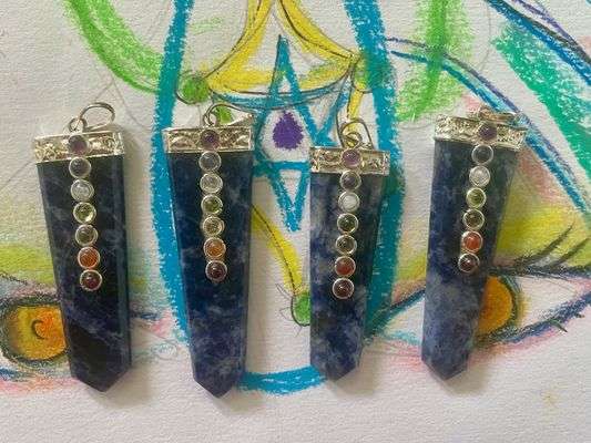 Sodalite Chakra Pendant