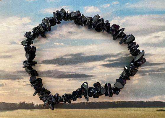 Black Agate Chips Bracelet