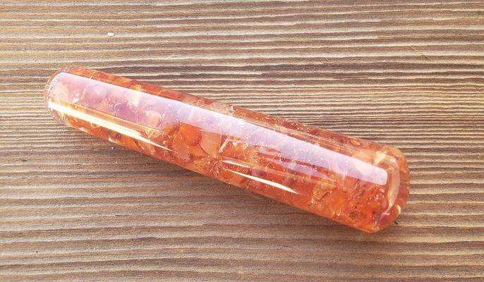 Carnelian Orgonite Massage Wand