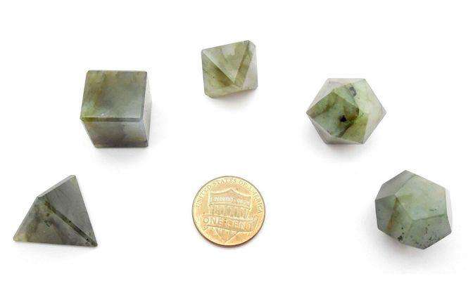 Labradorite Sacred Geometry Set