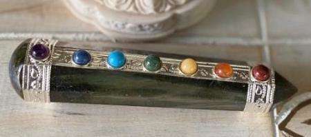 Labradorite Stone Chakra Wand
