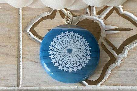 Mixed Design Geometric Pattern Pendants