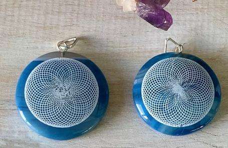 Mixed Design Geometric Pattern Pendants