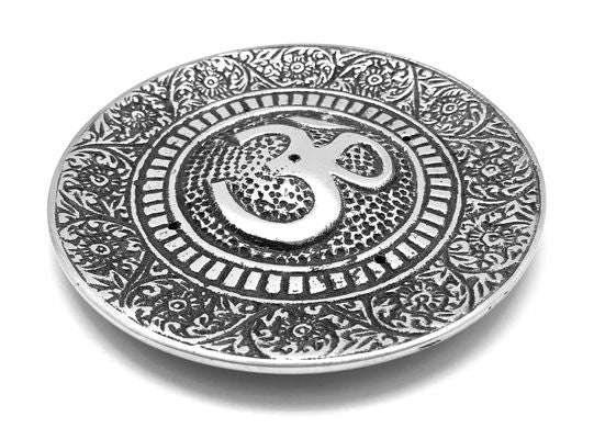 Om Aluminum Incense Burner
