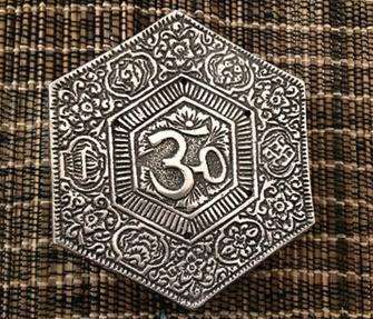 Om Aluminum Incense Burner