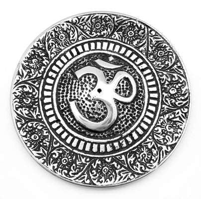 Om Aluminum Incense Burner