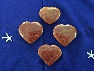 Red Jasper Puffy Heart