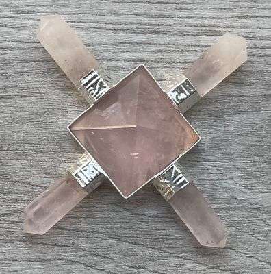 Rose Quartz 4 Points Energy Generator