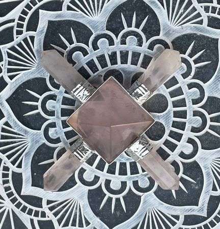 Rose Quartz 4 Points Energy Generator