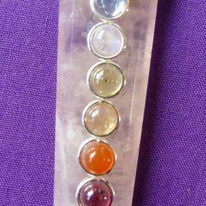 Rose Quartz Flat Chakra Pendant
