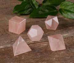 Rose Quartz Sacred Geometry Set