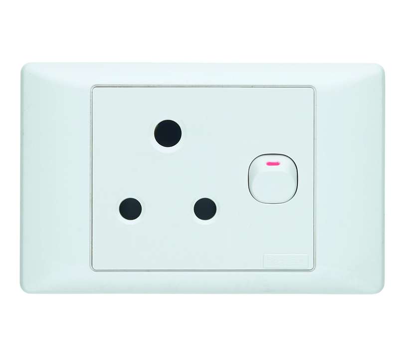 SCHNEIDER S2000 16A SINGLE SWITCHED SOCKET OUTLET + COVER 4X2