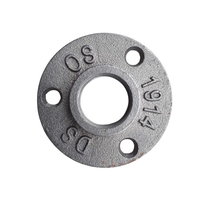 20mm Natural Black 3 Hole Threaded Flange