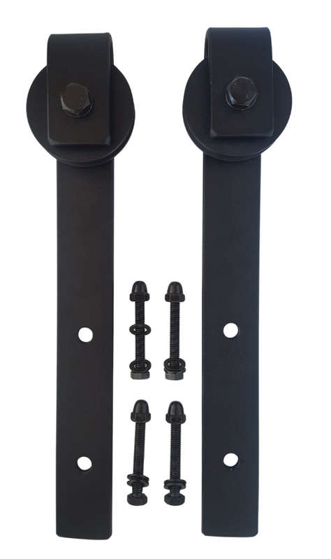 Barn Door Wheel & Bracket Assembly Only - 70mm Aluminium Wheel
