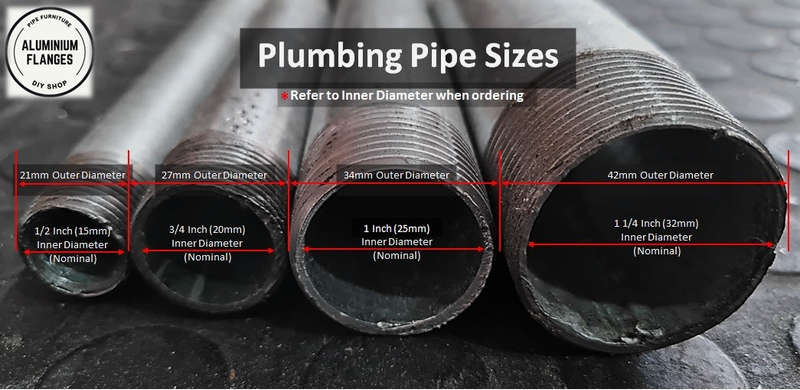 20mm or 3/4" Flange (for pipe OD +-27mm)
