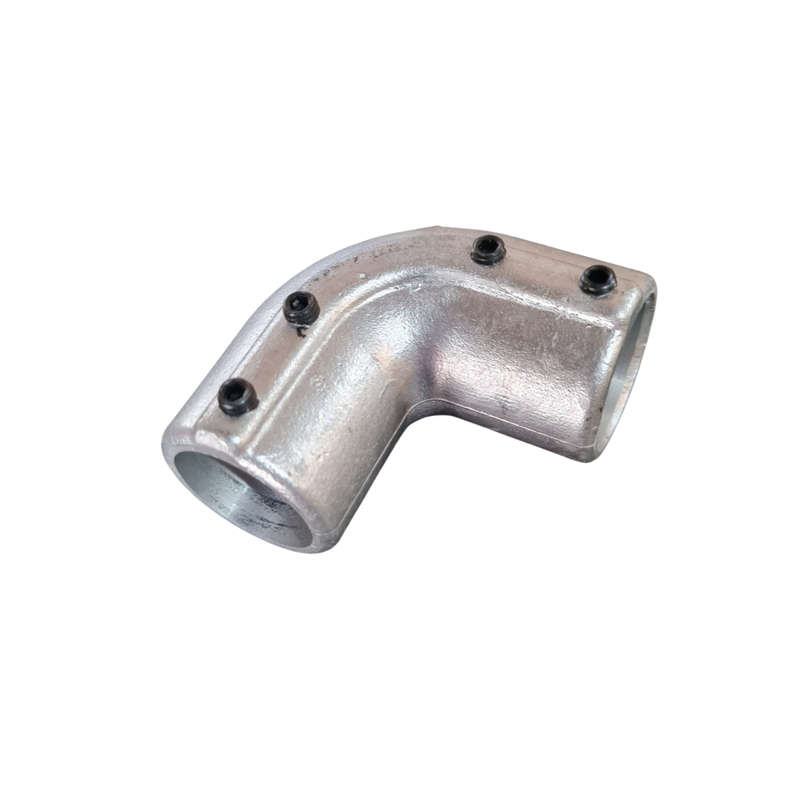 Elbow 90 deg 27mmID Pipe Clamp with grub screw